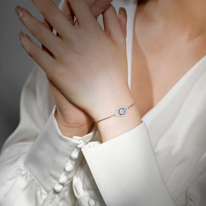 Angela Jewelry]Dazzling Eye Shape Necklace