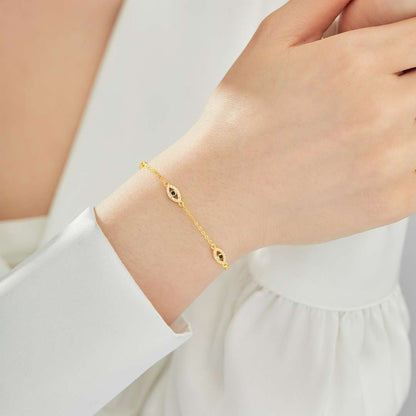 Angela Jewelry]Evil Eye Shape Pendent Necklace