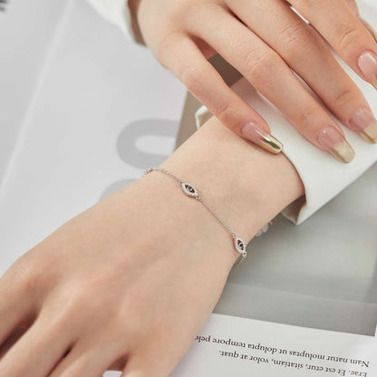 Angela Jewelry]Evil Eye Shape Pendent Necklace