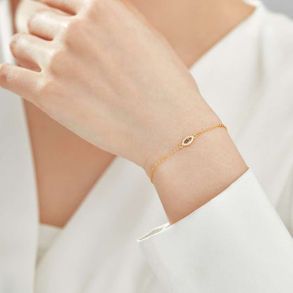 Angela Jewelry]Evil Eye Shape Necklace