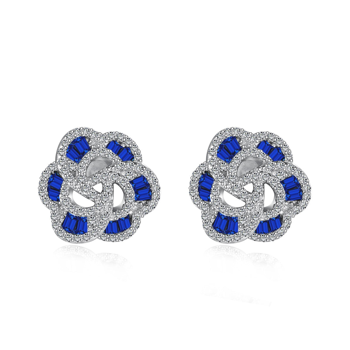 Angela Jewelry]Exquisite Flower Shape Daily Earrings