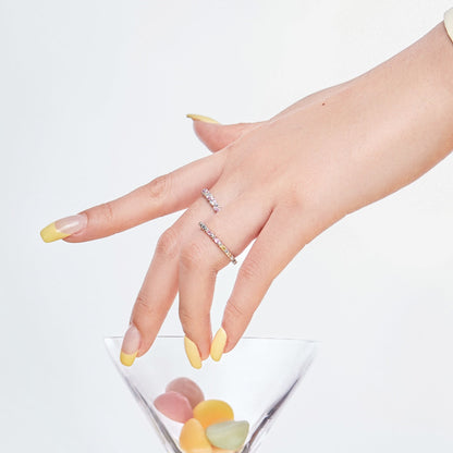 Angela Jewelry]Dainty Ebullient Round Cut Daily Ring