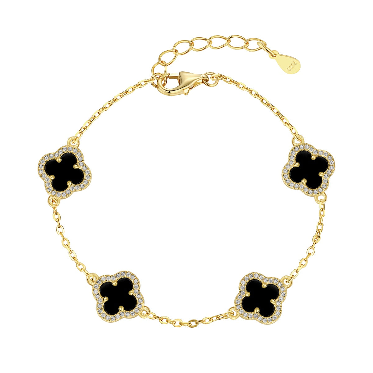 Angela Jewelry]Four-Leaf Clover Exquisite Bracelet