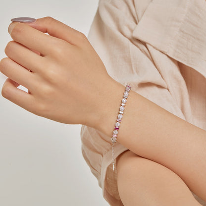 Angela Jewelry]Radiant Colorful Round Shape Daily Bracelet