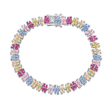 Angela Jewelry]Sparkling Exquisite Multi Cut Party Bracelet