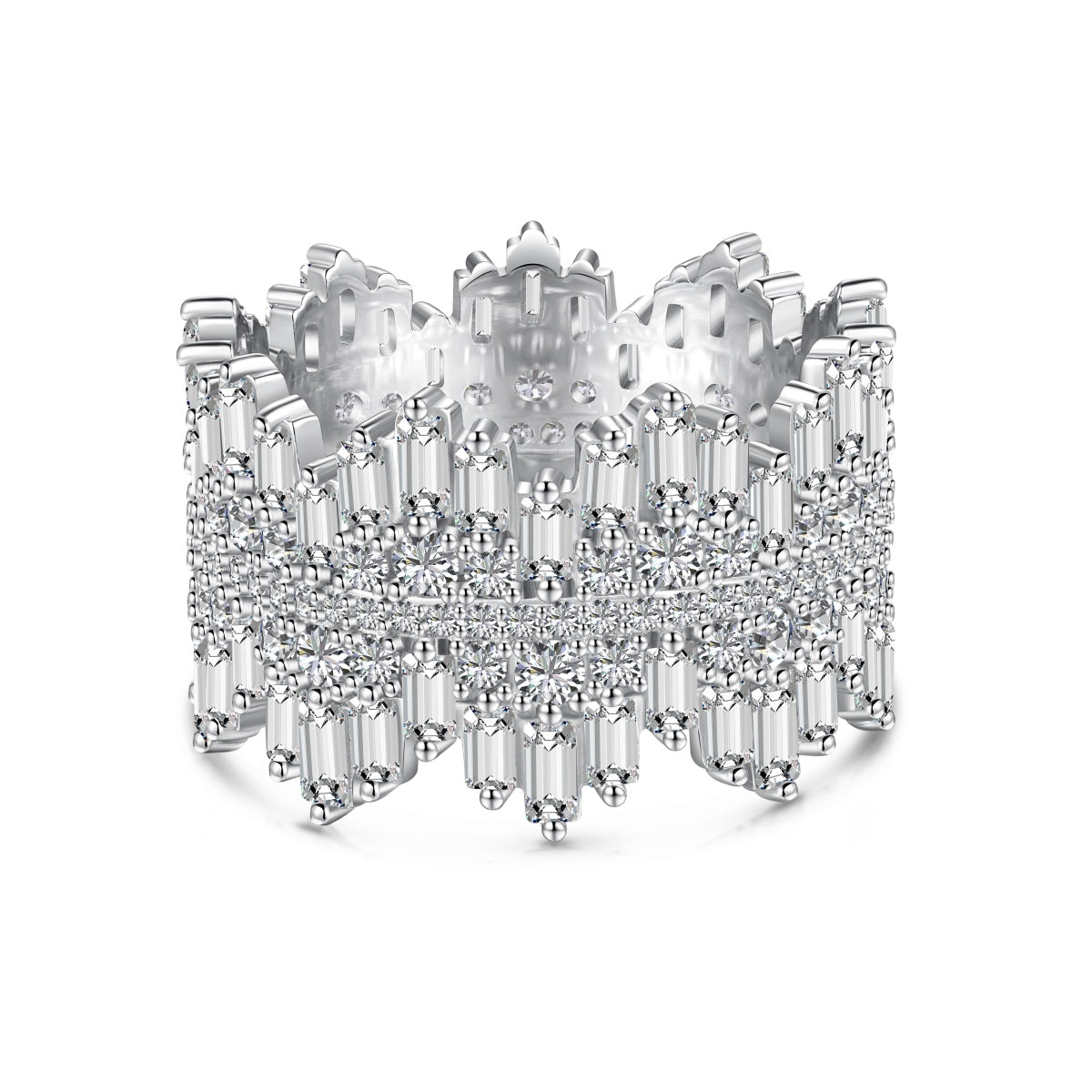 Angela Jewelry]Luxurious Colorful Radiant Cut Daily Ring