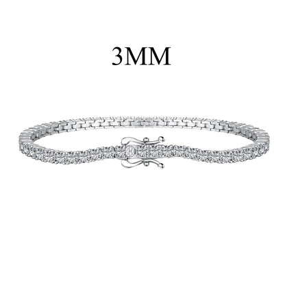 Angela Jewelry]Dainty Charming Round Cut Tennis Bracelet