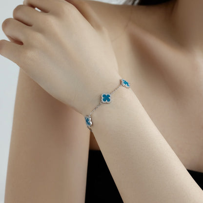 Angela Jewelry]Four-Leaf Clover Exquisite Bracelet