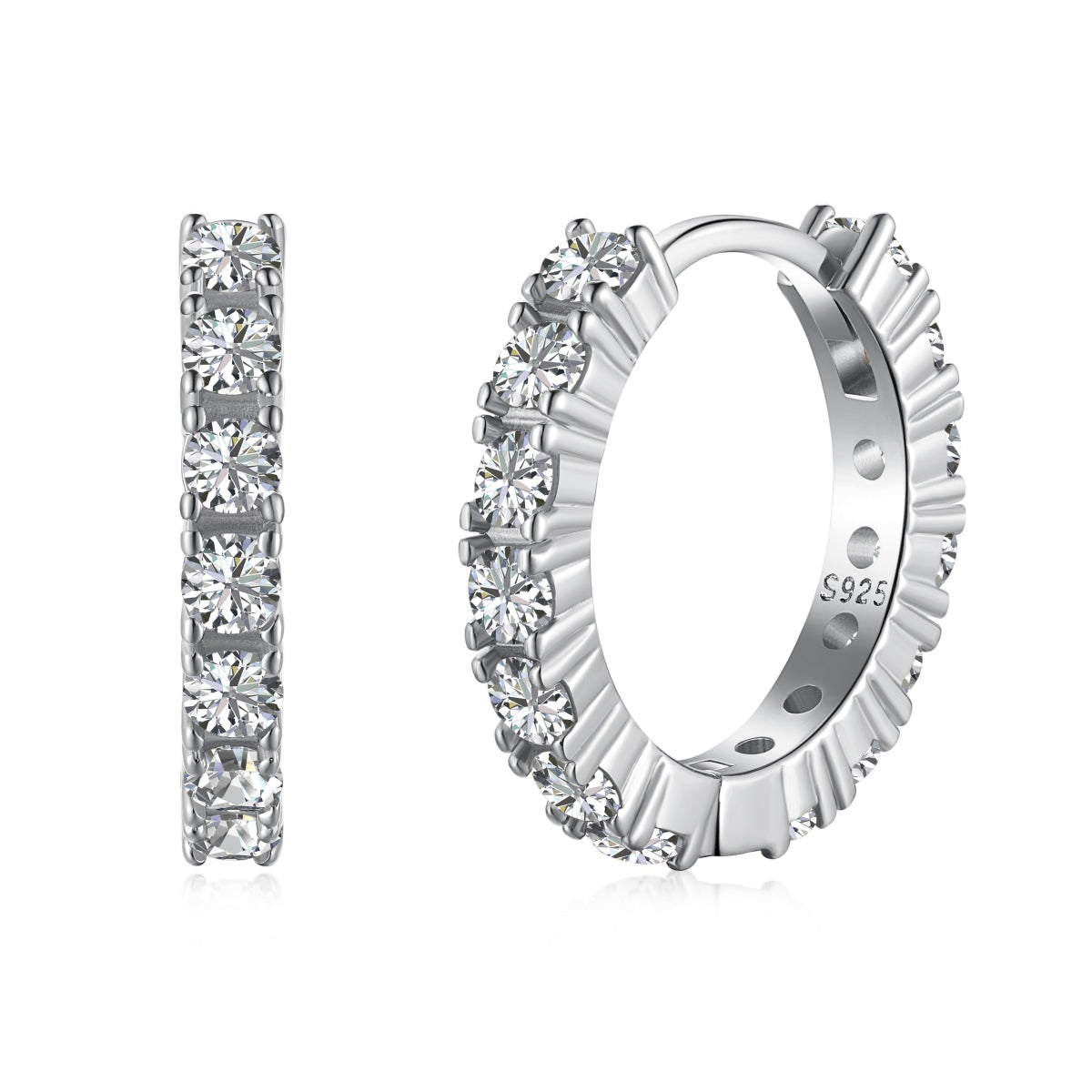 Angela Jewelry]Radiant Colorful Round Cut Earrings