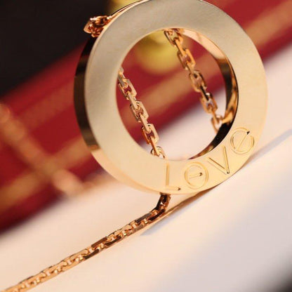 [Angela Jewellery]LOVE NECKLACE ADJUSTABLE ROSE GOLD