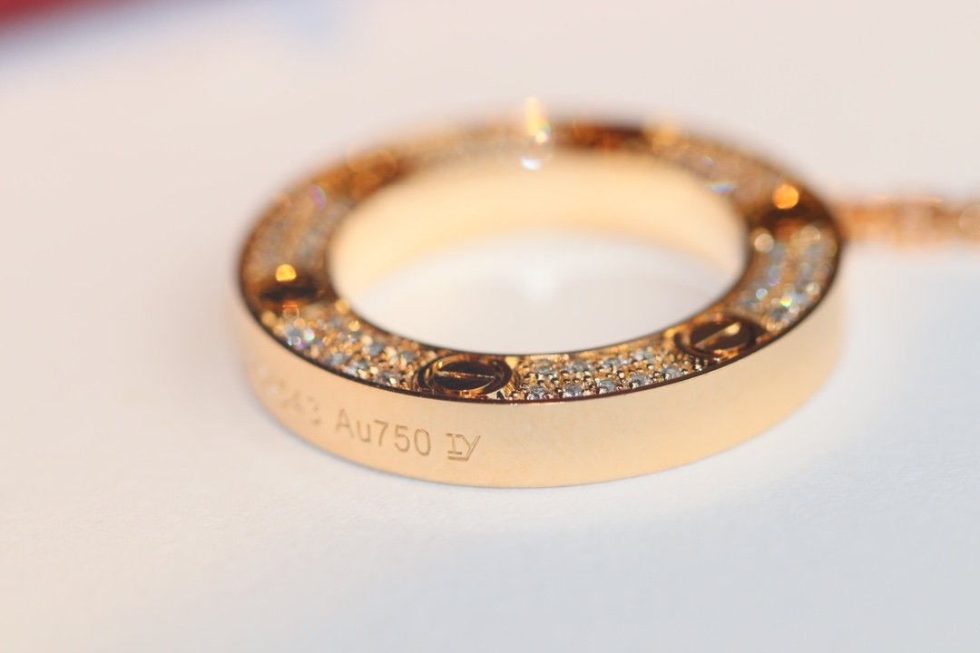 [Angela Jewellery]LOVE NECKLACE ADJUSTABLE ROSE GOLD