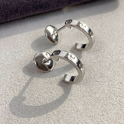[Angela Jewellery]LOVE EARRINGS 2.65MM SILVER