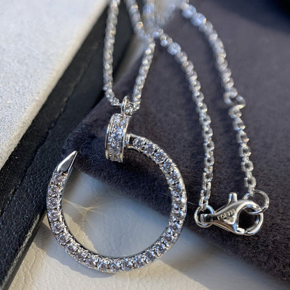[Angela Jewellery]JUSTE NECKLACE SILVER DIAMONDS