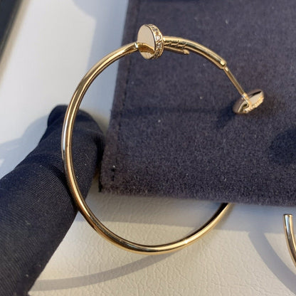 [Angela Jewellery]JUSTE EARRINGS GOLD DIAMONDS 1.8MM