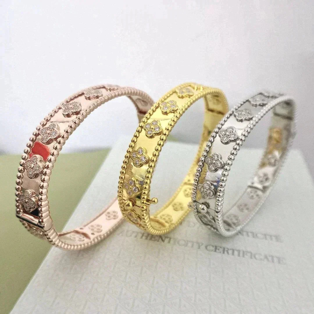 [Angela Jewellery]CLOVER BRACELET 8MM DIAMONDS