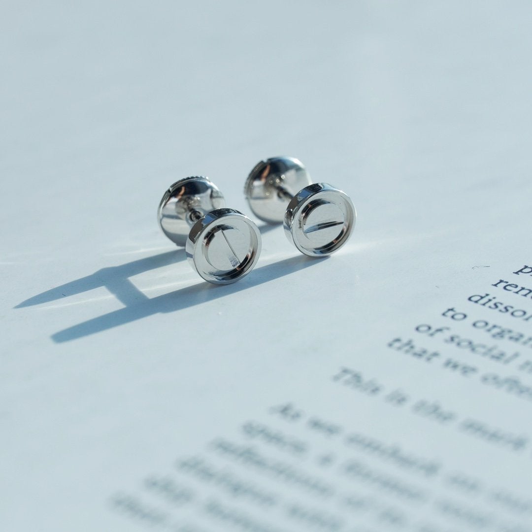 [Angela Jewellery]LOVE EARRINGS SILVER 10MM
