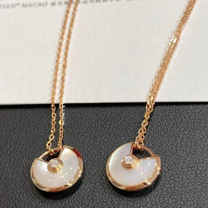 [Angela Jewellery]AMULETTE ROSE GOLD MOP NECKLACE
