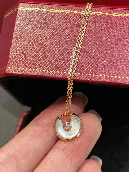 [Angela Jewellery]AMULETTE ROSE GOLD MOP NECKLACE