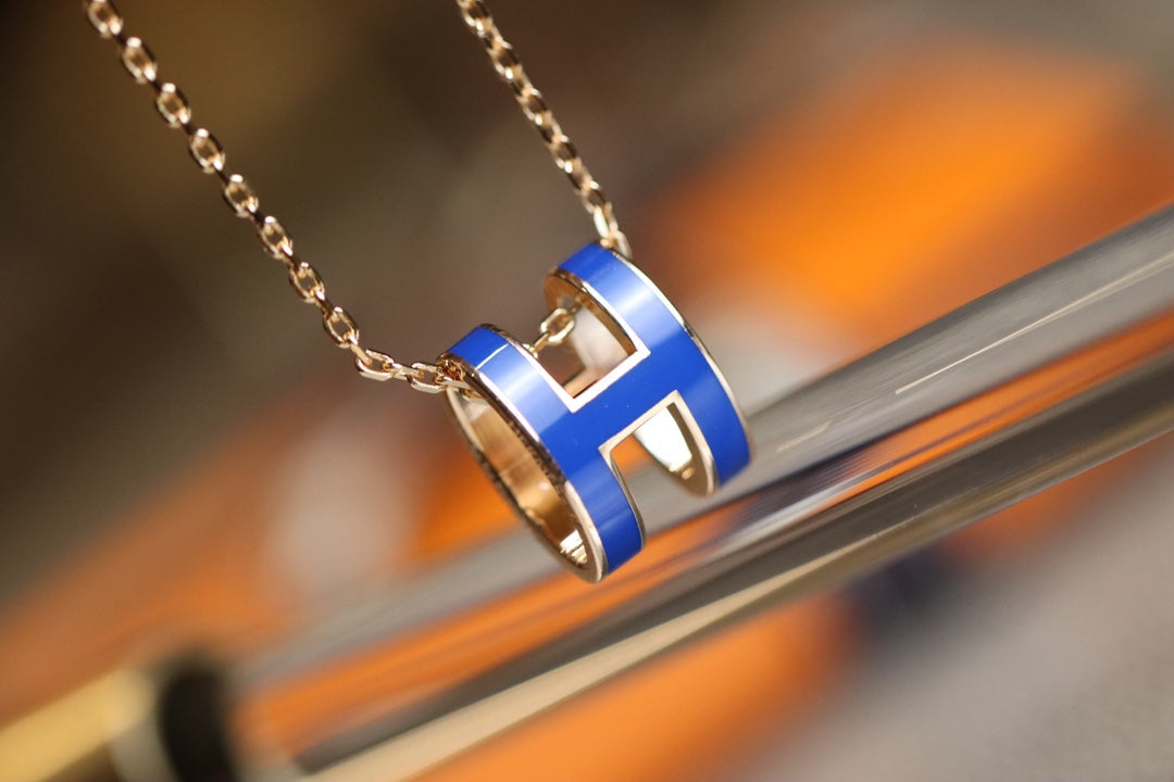 [Angela Jewellery]POP H PEDANT PINK GOLD