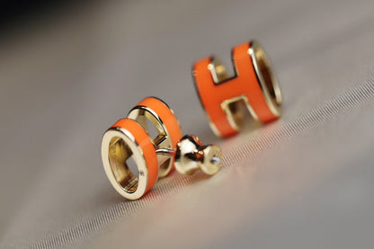 [Angela Jewellery]MINI POP H EARRINGS ORANGE