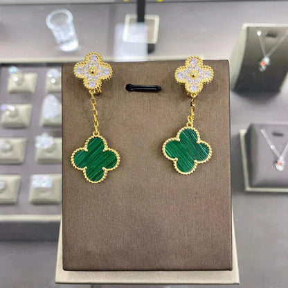 [Angela Jewellery]CLOVER  2 MOTIFS  DIAMOND  EARRINGS (MULTIPLE CHOICESç´