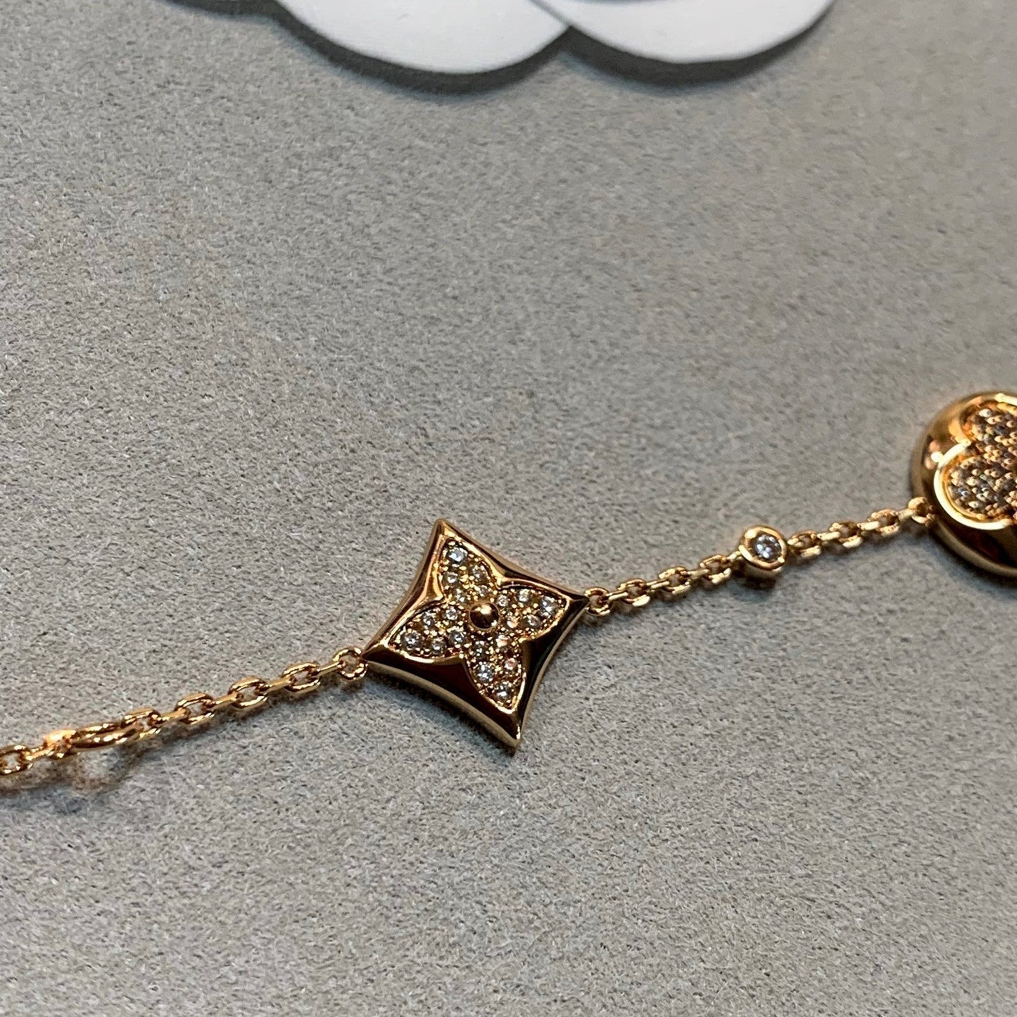 [Angela Jewellery]STAR AND SUN 4 MOTIFS GOLD DIAMONDS BRACELET