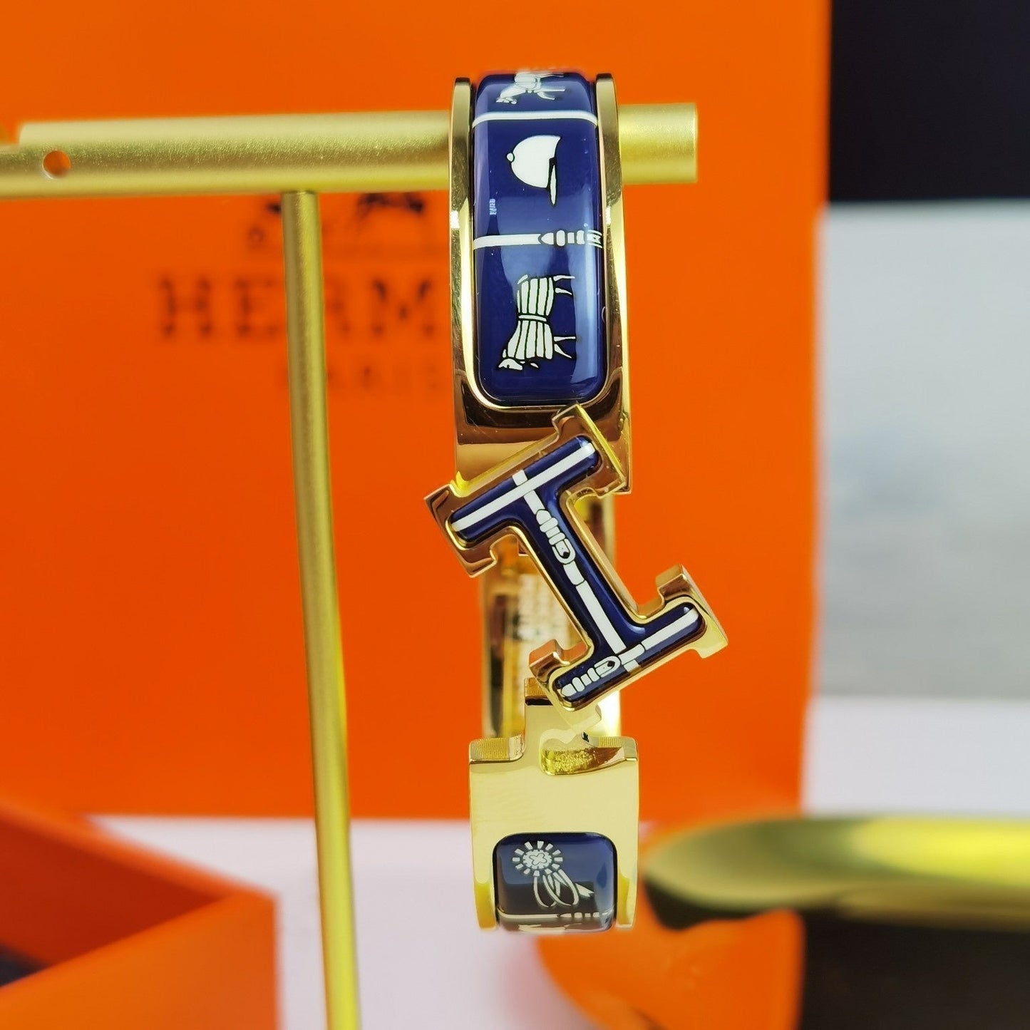 [Angela Jewellery]H COUVERTURES DARK BLUE BRACELET