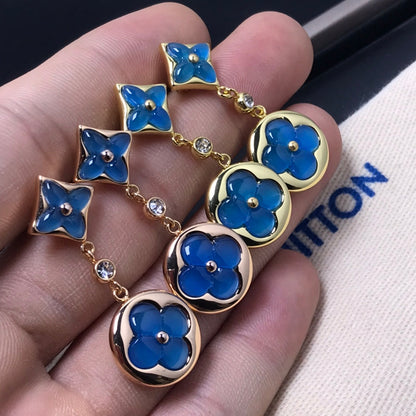 [Angela Jewellery]STAR AND SUN AGATE DIAMOND EARRINGS