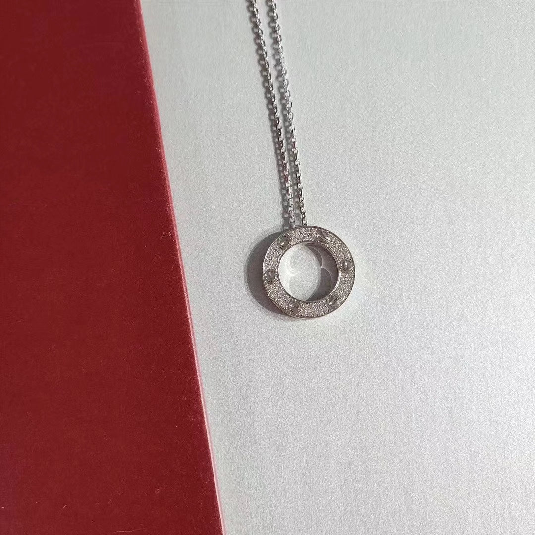 [Angela Jewellery]LOVE NECKLACE ADJUSTABLE SILVER