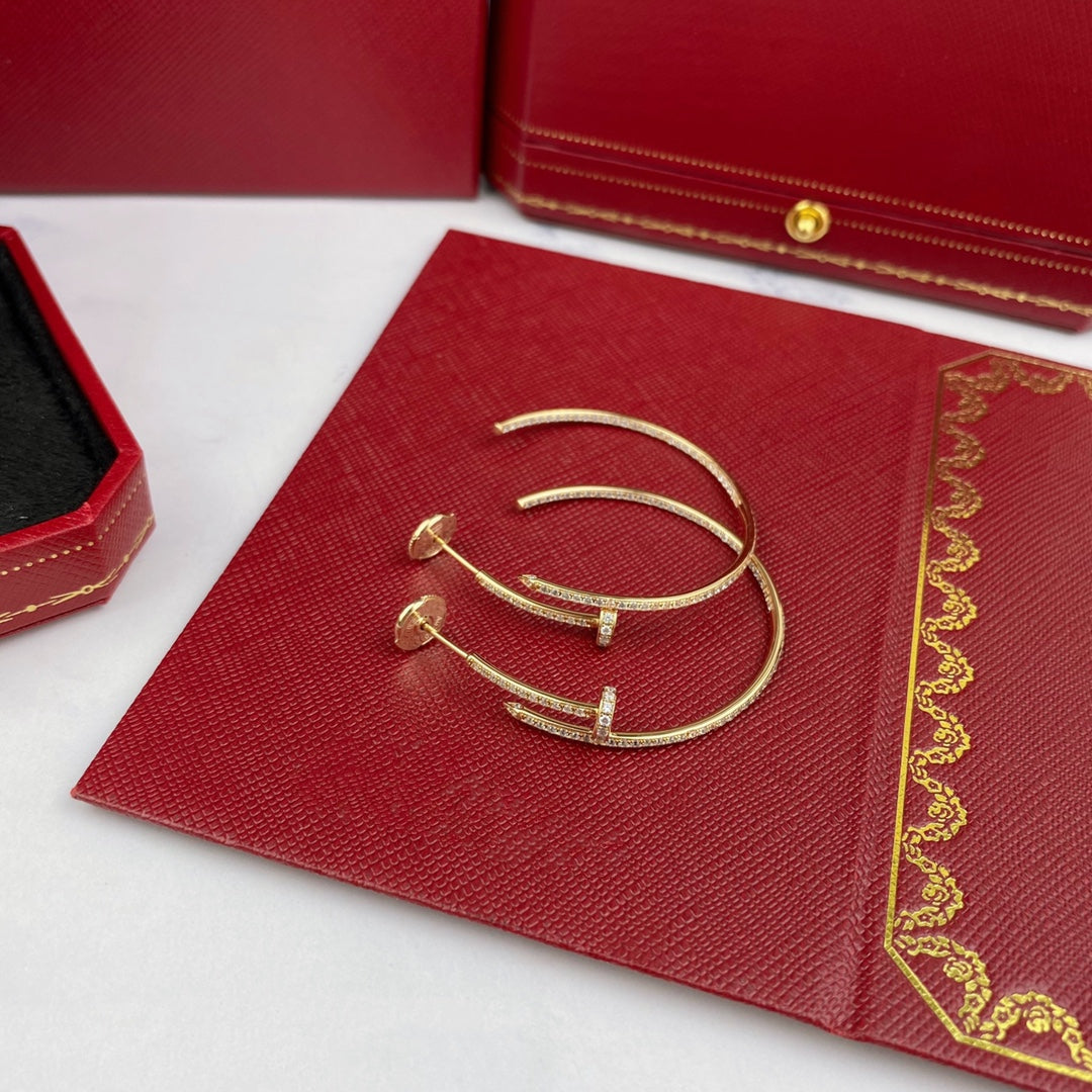 [Angela Jewellery]JUSTE EARRINGS FULL DIAMONDS 1.8MM