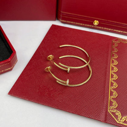 [Angela Jewellery]JUSTE EARRINGS FULL DIAMONDS 1.8MM