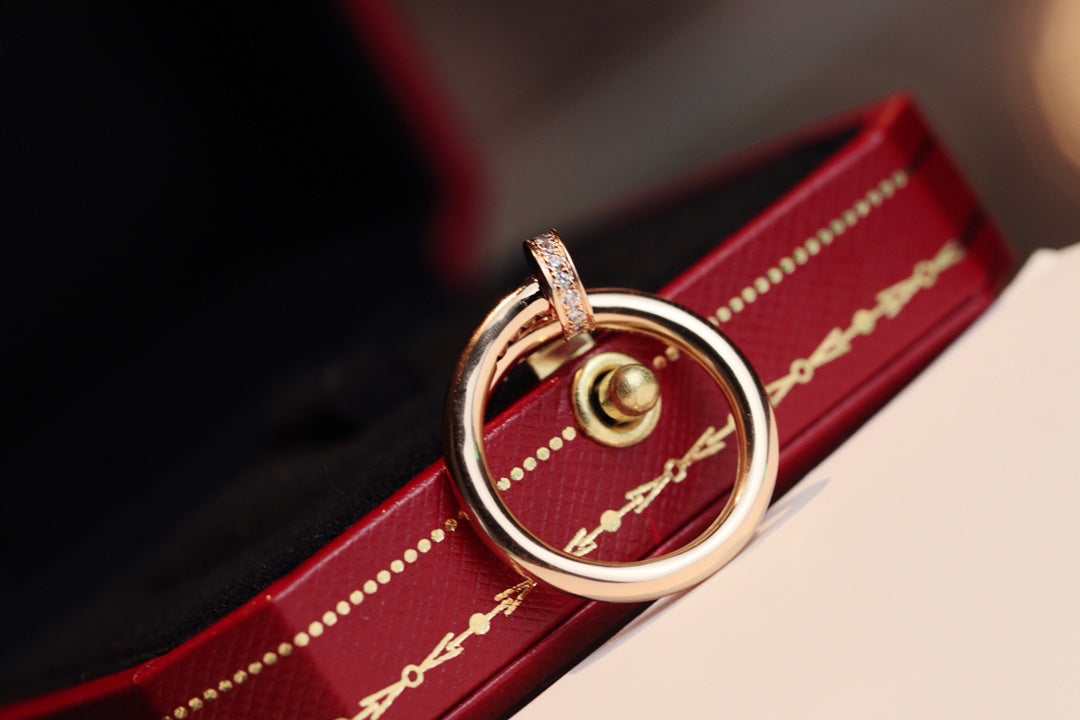 [Angela Jewellery]JUSTE RING 2.65MM PINK GOLD DIAMOND