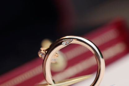 [Angela Jewellery]JUSTE RING 2.65MM PINK GOLD DIAMOND