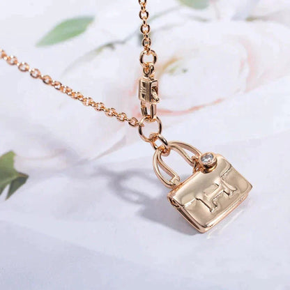 [Angela Jewellery]AMULETTE PEDANT ROSE GOLD NECKLACE