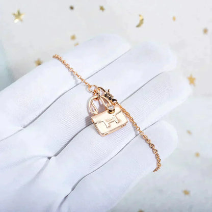 [Angela Jewellery]AMULETTE PEDANT ROSE GOLD NECKLACE
