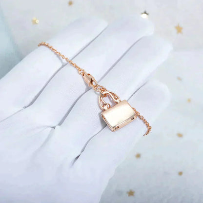 [Angela Jewellery]AMULETTE PEDANT ROSE GOLD NECKLACE