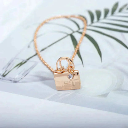 [Angela Jewellery]AMULETTE PEDANT ROSE GOLD NECKLACE