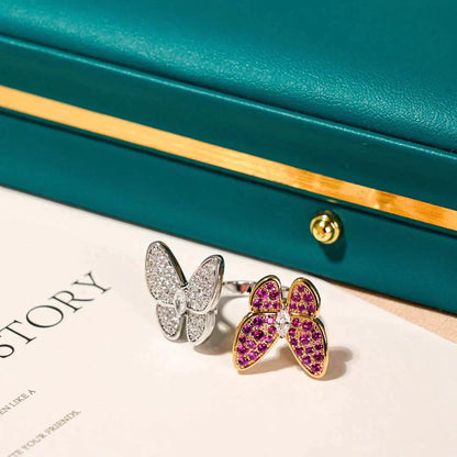 [Angela Jewellery]TWIN BUTTERFLY DIAMOND RING