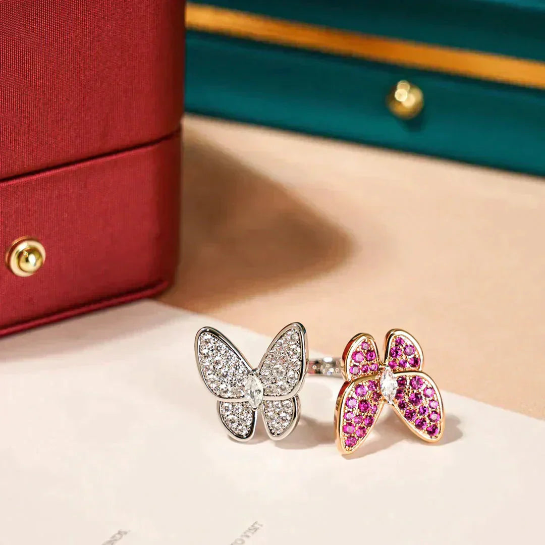 [Angela Jewellery]TWIN BUTTERFLY DIAMOND RING