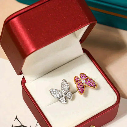 [Angela Jewellery]TWIN BUTTERFLY DIAMOND RING