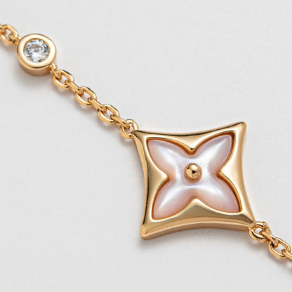 [Angela Jewellery]STAR 1 DIAMOND PINK GOLD BRACELET