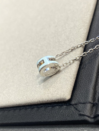 [Angela Jewellery]POP H LIGHT BLUE NECKLACE