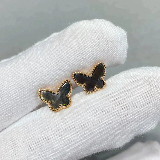 [Angela Jewellery]BUTTERFLY DARK MOP  EARRINGS