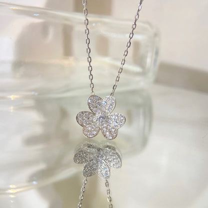 [Angela Jewellery]FLOWER DIAMOND NECKLACE