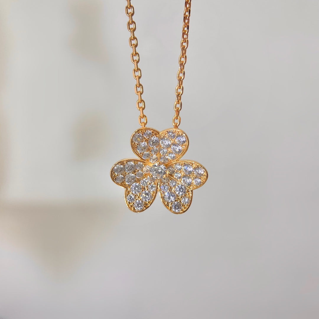 [Angela Jewellery]FLOWER DIAMOND NECKLACE
