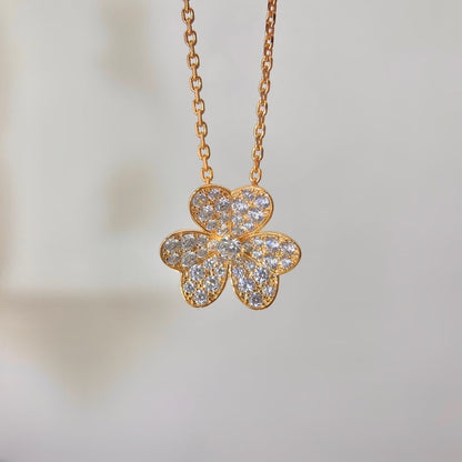 [Angela Jewellery]FLOWER DIAMOND NECKLACE
