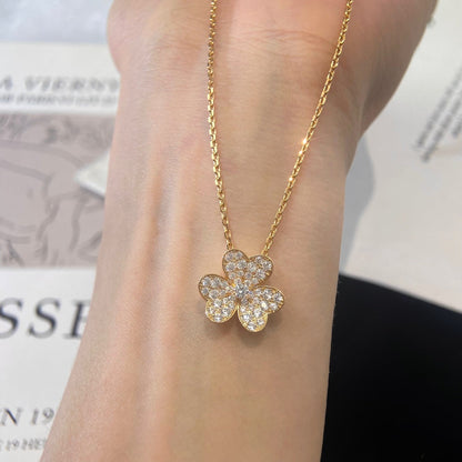 [Angela Jewellery]FLOWER DIAMOND NECKLACE