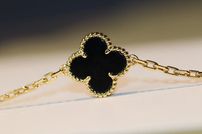 [Angela Jewellery]CLOVER 20 MOTIFS ONYX ROSE GOLD