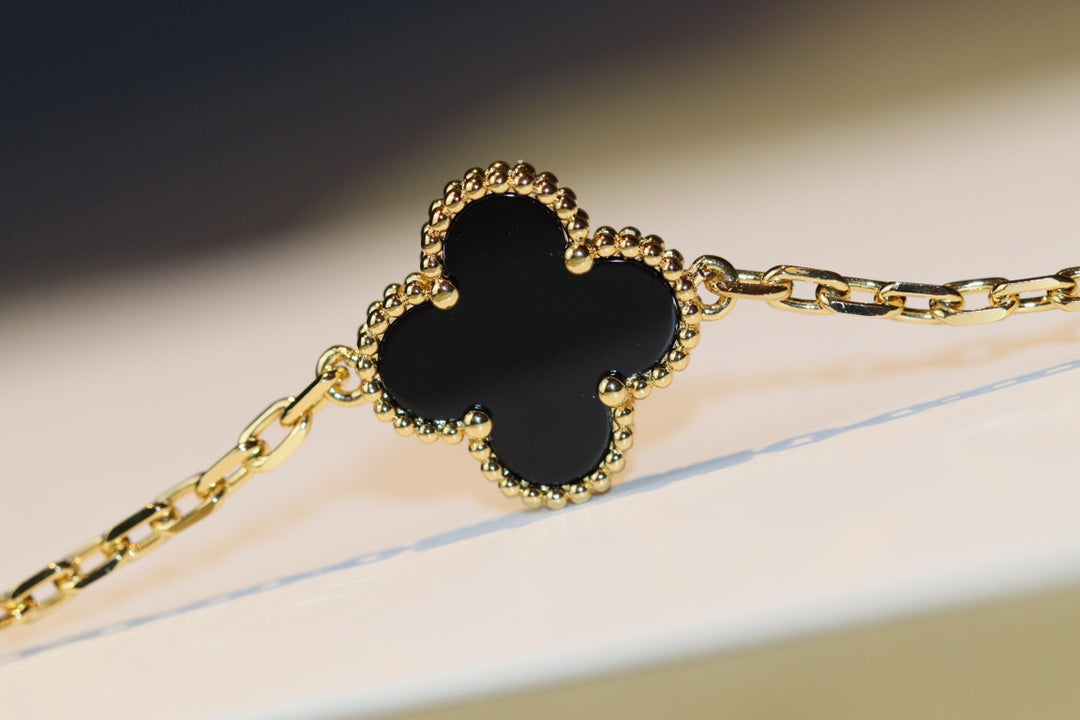 [Angela Jewellery]CLOVER 20 MOTIFS ONYX ROSE GOLD