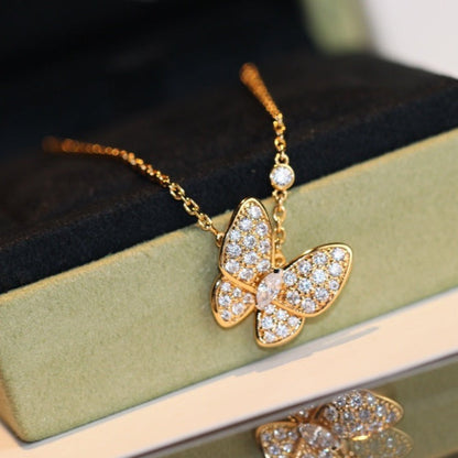 [Angela Jewellery]BUTTERFLY DIAMOND NECKLACE